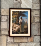 KHUNG TRANH NÂU CHỈ VÀNG CÓ BO 102CV