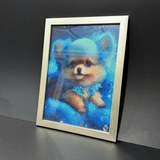 Tranh Đính Đá Chó Con F2B