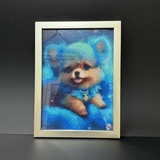 Tranh Đính Đá Chó Con F2B