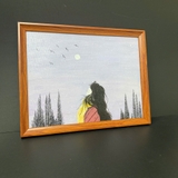 KHUNG TRANH MÀU GỖ CVG