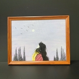 KHUNG TRANH MÀU GỖ CVG