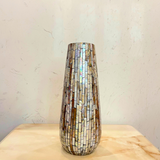 Bình gốm khảm trai