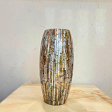 Bình gốm khảm trai