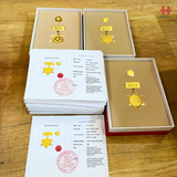 Bộ quà tặng kỷ niệm chương mạ vàng