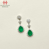 Bông tai đá Emeral