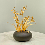 Hoa trang trí mạ vàng