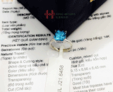 Nhẫn nữ đá Topaz tự nhiên