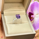 Nhẫn nữ đá Amethyst tím