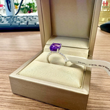 Nhẫn nữ đá Amethyst tím