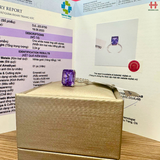 Nhẫn nữ đá Amethyst tím