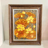 tranh hoa sen sơn mài