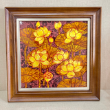 Tranh hoa sen sơn mài đẹp