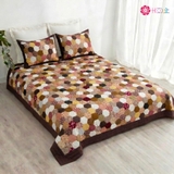Chăn Quilt Lục Giác Nét Mộc