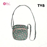 Túi đeo chéo dáng hộp 2 ngăn