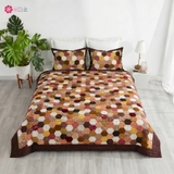 Chăn Quilt Lục Giác Nét Mộc