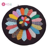 Bộ thảm thiền hoa cúc nâu size 1.5m