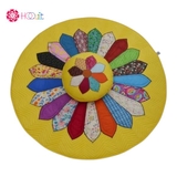 Bộ thảm thiền hoa cúc vàng size 1.1m