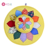 Bộ thảm thiền hoa cúc vàng size 70cm