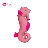 gối thú bông cá ngựa vàng cam