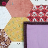 Chăn Quilt Lục Giác Nét Mộc
