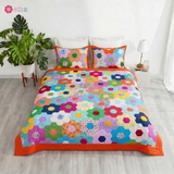 Chăn quilt lục giác cát tường