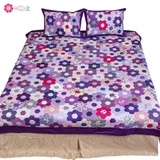 Chăn Quilt Lục lăng Tím