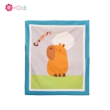 chăn quilt áp vải capybara