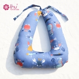 Gối oto chữ U, hoạ tiết Đại dương xanh