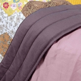 Chăn Quilt Lục lăng Nâu