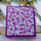 Chăn Quilt Lục lăng Tím
