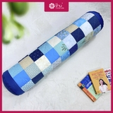 Gối Ôm Ghép Vuông Xanh Dương