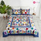 Chăn Quilt Lá Phong