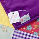 Chăn quilt vuông chiều tím 2
