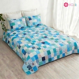 Chăn quilt vuông ngọc bích 1