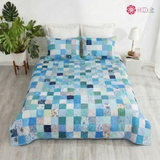chăn quilt vuông ngọc bích 1