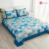 Chăn quilt vuông ngọc bích 2