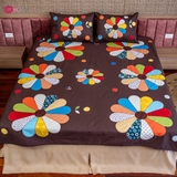 CHĂN QUILT HOA CÚC