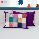 Chăn quilt vuông chiều tím 2
