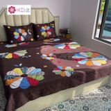 CHĂN QUILT HOA CÚC