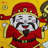 Tranh Thần Tài-Vàng