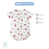 BỘ LIỀN THÂN TAM GIÁC CÚC CÀI THẲNG , HOẠ TIẾT NGỰA GỖ CHẤT LIỆU COTTON TỰ NHIÊN BL280526RH