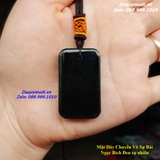 MẶT DÂY CHUYỀN VÔ SỰ BÀI NGỌC BÍCH ĐEN TỰ NHIÊN