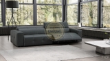 SOFA CAO CẤP CHÂU ÂU 71CF 229 100% DA BÒ TỰ NHIÊN (SX TẠI NƯỚC THỨ 3) N.K NGUYÊN CHIẾC