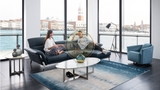 SOFA CAO CẤP 80CH 218 100% DA BÒ TỰ NHIÊN N.K CHÂU Á NGUYÊN CHIẾC 80CH