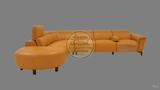 SOFA 74LZ 264 100% DA BÒ TỰ NHIÊN N.K CHÂU Á NGUYÊN CHIẾC 74LZ