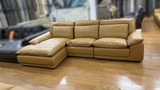 SOFA NORA GÓC L NGẮN 100% DA BÒ TỰ NHIÊN N.K CHÂU Á NGUYÊN CHIẾC 02NCNORA000-LN0