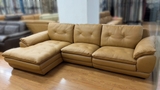 SOFA NAZARIO GÓC L NGẮN 100% DA BÒ TỰ NHIÊN N.K CHÂU Á NGUYÊN CHIẾC 02NCNAZARIO-LN0