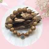 VÒNG TAY TRẦM HƯƠNG  NỮ 10MM- MIX HẠT PHONG THỦY