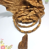 DÂY CHUYỀN TRẦM HƯƠNG TRÚC TRÒN - MẶT PHẬT QUAN ÂM