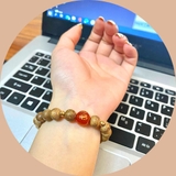 VÒNG TRẦM HƯƠNG TỰ NHIÊN NỮ 8MM MIX HẠT PHONG THỦY